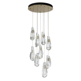 Luma Luma 9-Light Large Crystal Pendant in Black