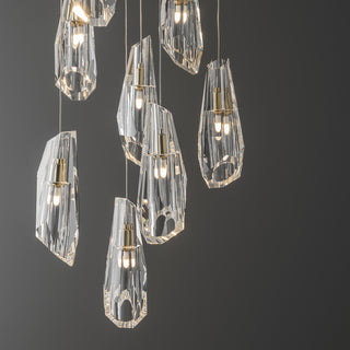 Luma Luma 9-Light Large Crystal Pendant in Black