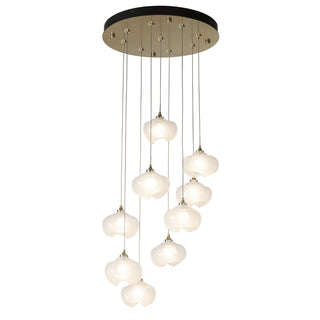 Ume Ume 9-Light Pendant in Modern Brass