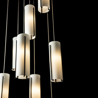Exos Glass Exos Glass 9-Light Pendant in Black