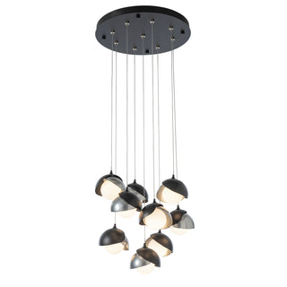 Brooklyn Brooklyn 9-Light Double Shade Pendant in Black