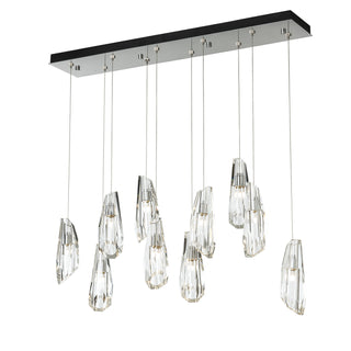 Luma Luma 10-Light Large Crystal Pendant in Sterling