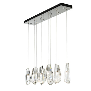 Luma Luma 10-Light Large Crystal Pendant in Sterling
