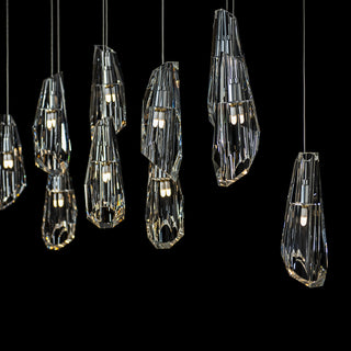 Luma Luma 10-Light Large Crystal Pendant in Sterling