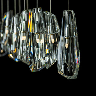 Luma Luma 10-Light Large Crystal Pendant in Sterling