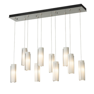 Exos Glass Exos Glass 10-Light Pendant in Sterling