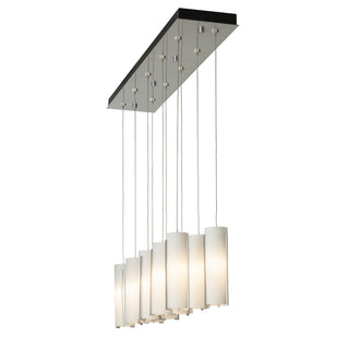 Exos Glass Exos Glass 10-Light Pendant in Sterling