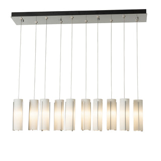 Exos Glass Exos Glass 10-Light Pendant in Sterling