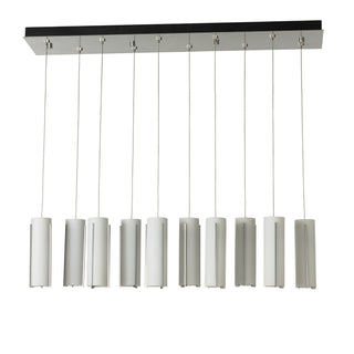 Exos Glass Exos Glass 10-Light Pendant in Sterling