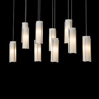 Exos Glass Exos Glass 10-Light Pendant in Sterling
