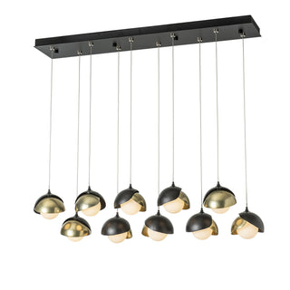 Brooklyn Brooklyn 10-Light Double Shade Pendant in Black