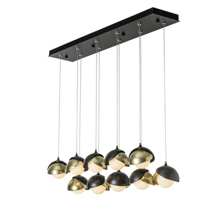 Brooklyn Brooklyn 10-Light Double Shade Pendant in Black