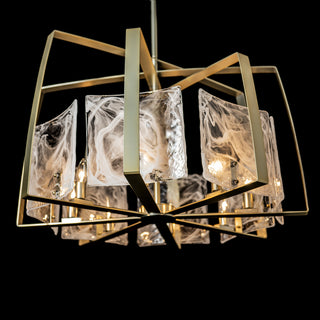 Arc Arc 8-Light Pendant in Modern Brass