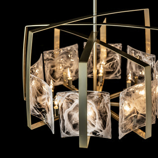 Arc Arc 8-Light Pendant in Modern Brass