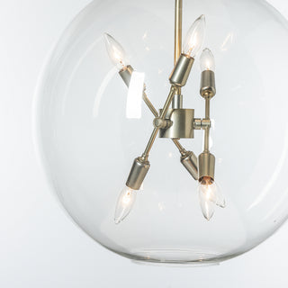 Sfera Sfera 6-Light Pendant in Modern Brass