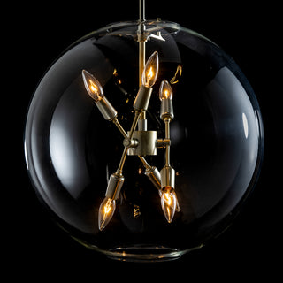 Sfera Sfera 6-Light Pendant in Modern Brass