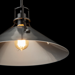 Henry Henry Medium Steel Shade Pendant in Black