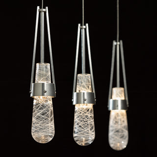 Link Link Blown Glass Low Voltage Mini Pendant in Sterling