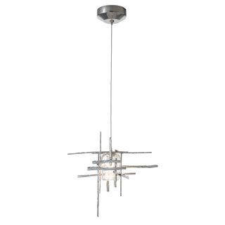 Tura Tura Seeded Glass Low Voltage Mini Pendant in Sterling