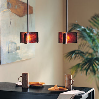 Exos Glass Exos Delta Mini Pendant in Black