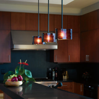 Exos Glass Exos Delta Mini Pendant in Black