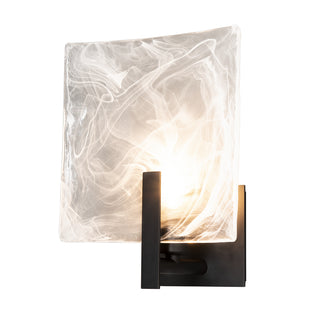 Arc Arc Large 1-Light Bath Sconce in Black