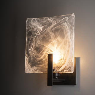 Arc Arc Large 1-Light Bath Sconce in Black