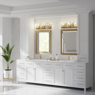 Gatsby Gatsby 3-Light Bath Sconce in Modern Brass
