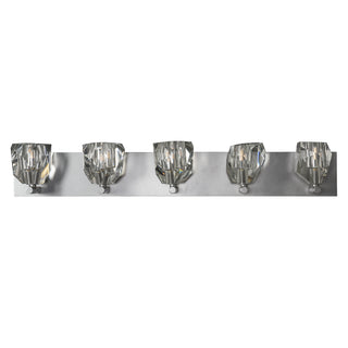 Gatsby Gatsby 5-Light Bath Sconce in Vintage Platinum