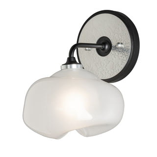 Ume Ume 1-Light Curved Arm Bath Sconce in Black