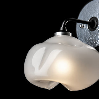 Ume Ume 1-Light Curved Arm Bath Sconce in Black