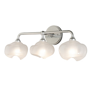 Ume Ume 3-Light Curved Arm Bath Sconce in Sterling