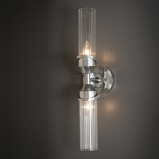 Bow Bow 2-Light Bath Sconce in Sterling