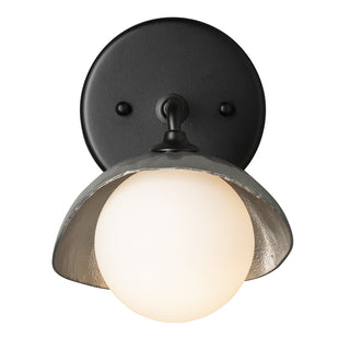 Brooklyn Brooklyn 1-Light Single Shade Bath Sconce in Black