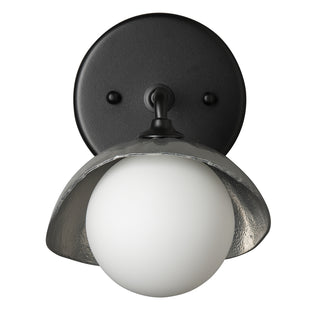 Brooklyn Brooklyn 1-Light Single Shade Bath Sconce in Black