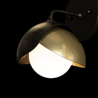 Brooklyn Brooklyn 1-Light Double Shade Bath Sconce in Oil Rubbed Bronze
