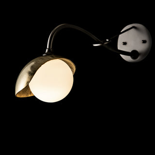 Brooklyn Brooklyn 1-Light Single Shade Long-Arm Sconce in Black