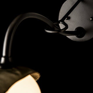 Brooklyn Brooklyn 1-Light Single Shade Long-Arm Sconce in Black