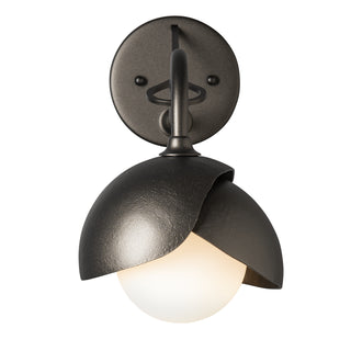 Brooklyn Brooklyn 1-Light Double Shade Long-Arm Sconce in Oil Rubbed Bronze