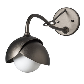 Brooklyn Brooklyn 1-Light Double Shade Long-Arm Sconce in Oil Rubbed Bronze