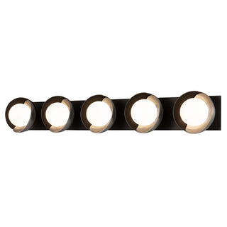 Brooklyn Brooklyn 5-Light Straight Double Shade Bath Sconce in Oil Rubbed Bronze