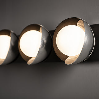 Brooklyn Brooklyn 5-Light Straight Double Shade Bath Sconce in Oil Rubbed Bronze