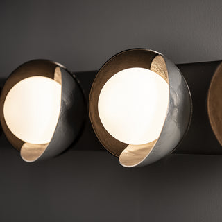 Brooklyn Brooklyn 5-Light Straight Double Shade Bath Sconce in Oil Rubbed Bronze