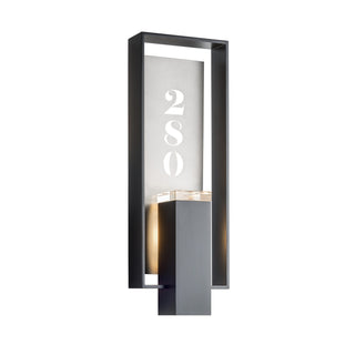 Shadow Box Shadow Box Large Outdoor Sconce in Coastal Black