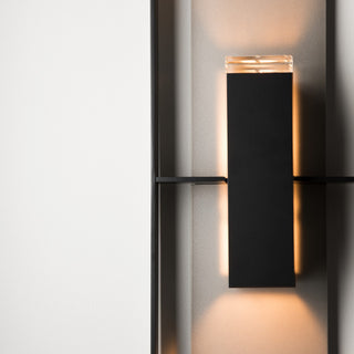 Shadow Box Shadow Box Tall Outdoor Sconce in Coastal Black