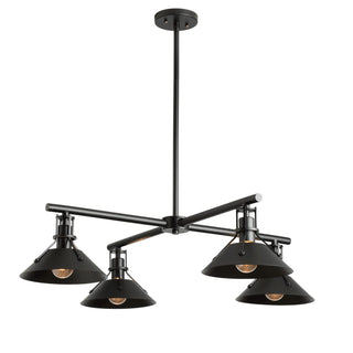 Henry Henry Outdoor 4-Light Pendant in Coastal Black