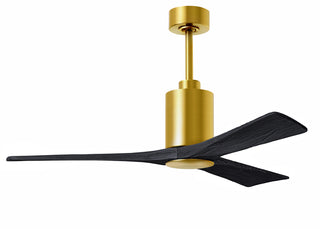 Patricia-3 52" Ceiling Fan in Brushed Brass