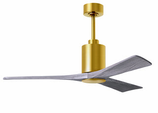 Patricia-3 52" Ceiling Fan in Brushed Brass