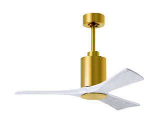Patricia-3 42" Ceiling Fan in Brushed Brass