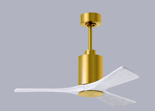 Patricia-3 42" Ceiling Fan in Brushed Brass